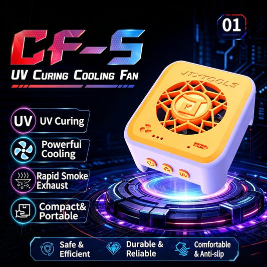Mobile Phone Motherboard PCB Repair 2-in-1 UV Curing Light with Cooling Fans
