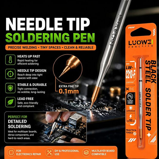 LUOWEI LW-C210-F C210 Series Fine Spot Welding and Drag Welding Soldering Iron Tip