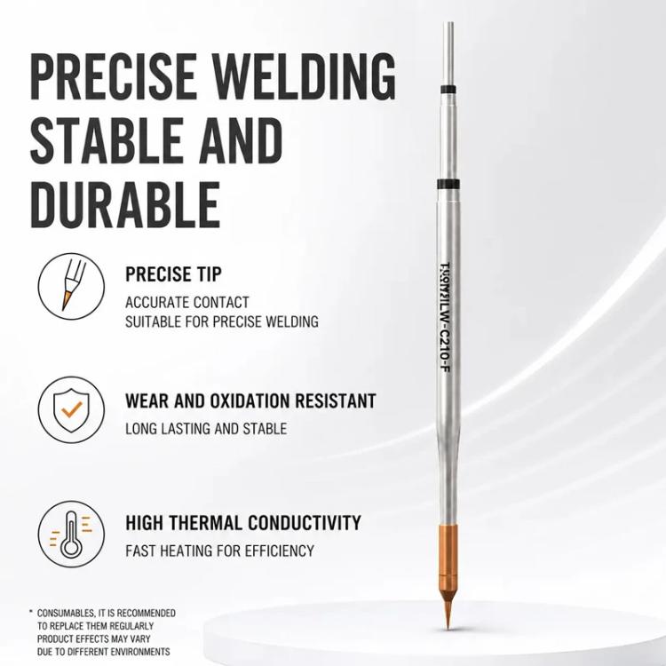 LUOWEI LW-C210-F C210 Series Fine Spot Welding and Drag Welding Soldering Iron Tip