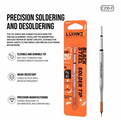 LUOWEI LW-C210-F C210 Series Fine Spot Welding and Drag Welding Soldering Iron Tip