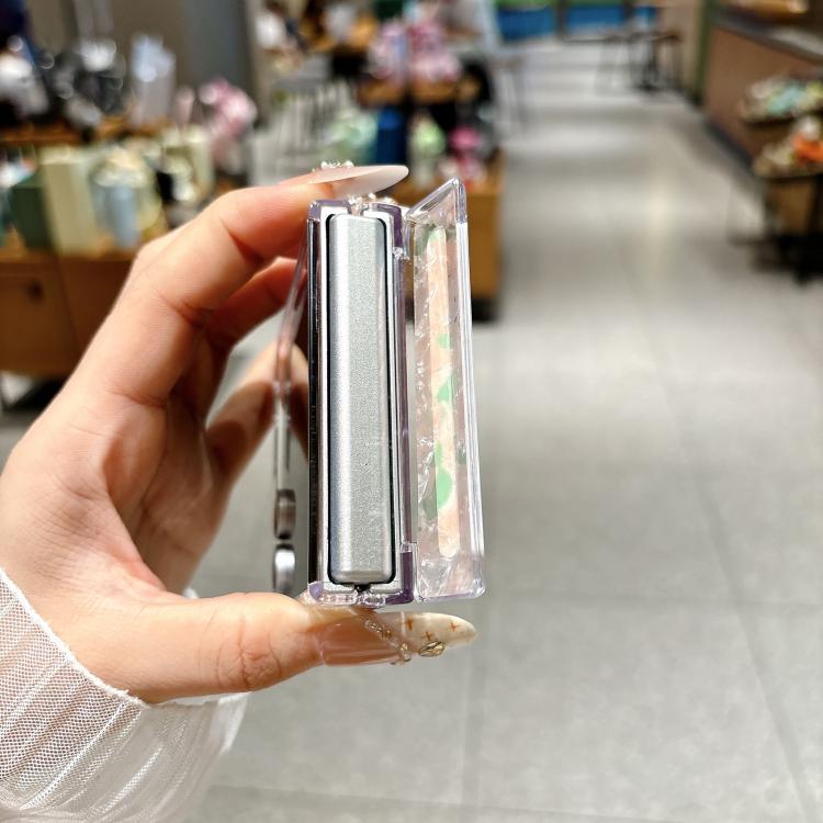 Side Buckle Axis Pearlescent Shell Texture Magnetic Phone Case, For Galaxy Z Flip8 5G, For Galaxy Flip7 5G