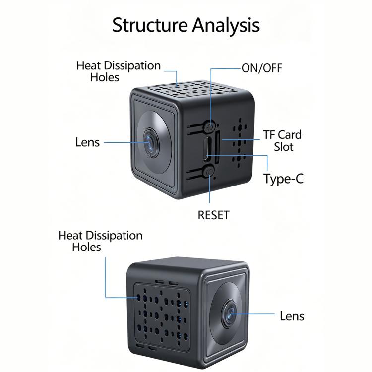 X7 1080P HD Smart WiFi IP Camera Supports Night Vision & Motion Detection, X7