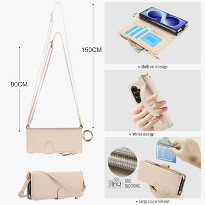 Crossbody Ring Multifunctional Wallet Leather Phone Case, For Galaxy Z Fold8 Ultra 5G
