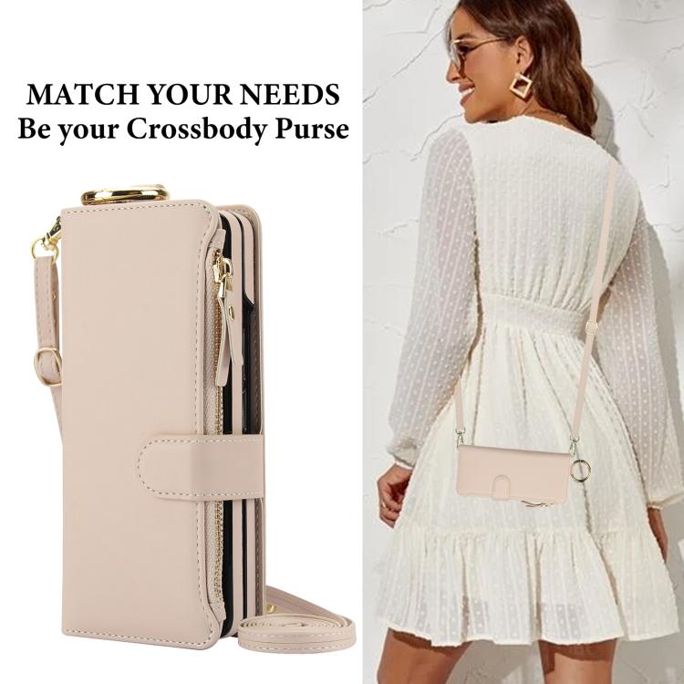 Crossbody Ring Multifunctional Wallet Leather Phone Case, For Galaxy Z Fold8 Ultra 5G