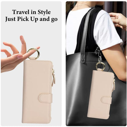 Crossbody Ring Multifunctional Wallet Leather Phone Case, For Galaxy Z Fold8 Ultra 5G
