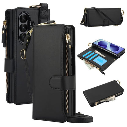 Crossbody Ring Multifunctional Wallet Leather Phone Case, For Galaxy Z Fold8 Ultra 5G