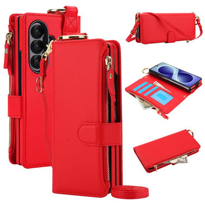 Crossbody Ring Multifunctional Wallet Leather Phone Case, For Galaxy Z Fold8 Ultra 5G
