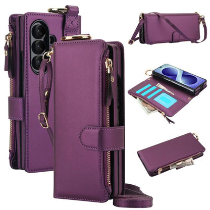 Crossbody Ring Multifunctional Wallet Leather Phone Case, For Galaxy Z Fold8 Ultra 5G