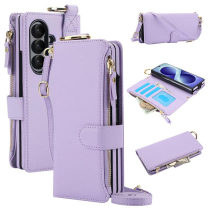 Crossbody Ring Multifunctional Wallet Leather Phone Case, For Galaxy Z Fold8 Ultra 5G