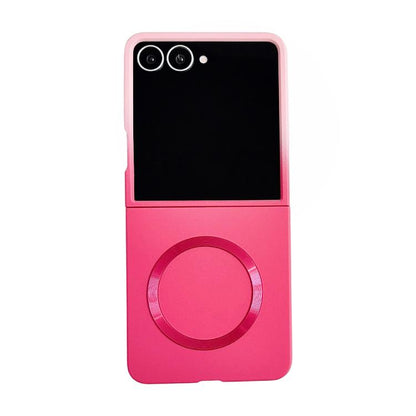 Skin Feel Gradient Rose Pink Magnetic Phone Case, For Galaxy Z Fold8 5G, For Galaxy Z Fold8 Ultra 5G, For Galaxy Z Flip8 5G, For Galaxy Z Fold7 5G, For Galaxy Z Flip7 5G, For Galaxy Z Fold6 5G, For Galaxy Z Fold5 5G