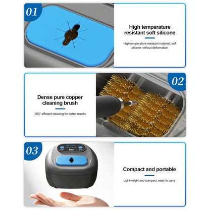 SUNSHINE S4 Adjustable Speed Automatic Soldering Iron Tip Cleaner, Plug: EU Plug, EU Plug