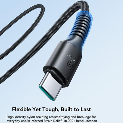 JOYROOM S-A9U Long-Lasting Series Type-C to Type-C 60W Fast Charging Data Cable, Length: 1m, Type-C to Type-C