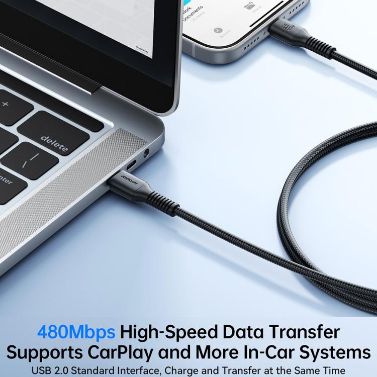 JOYROOM S-A9U Long-Lasting Series Type-C to Type-C 60W Fast Charging Data Cable, Length: 1m, Type-C to Type-C