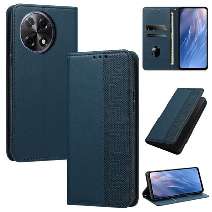 Embossed Meander Pattern RFID Vegan Leather Phone Case, For Tecno Spark 40 Pro 4G, For Tecno Spark 40 4G, For Tecno Pova 7 Ultra, For Tecno Pova 7 4G, For Tecno Spark Go 1/Go 1S/Pop 9 4G, For Tecno Camon 40 Pro 4G, For Tecno Camon 40 Premier 5G        ...