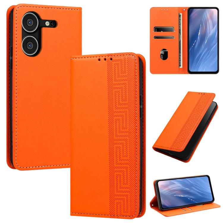 Embossed Meander Pattern RFID Vegan Leather Phone Case, For Tecno Pova 5, For Tecno Camon 20 Premier, For Tecno Camon 20 Pro 5G, For Tecno Camon 20 / 20 Pro 4G, For Tecno Spark Go 2023 / Pop 7 Pro, For Tecno Spark 10 4G / Spark 10C                     ...