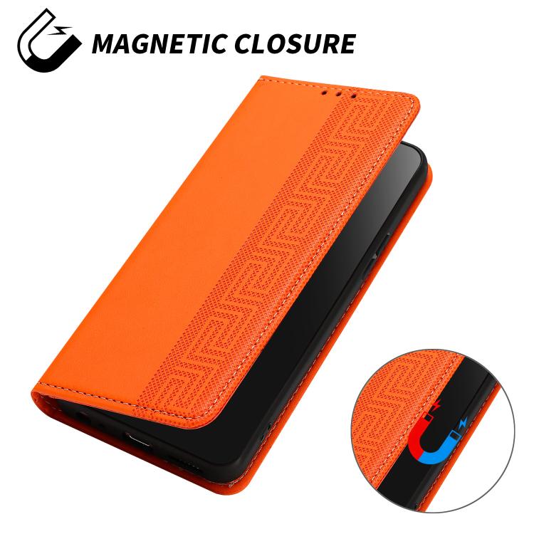 Embossed Meander Pattern RFID Vegan Leather Phone Case, For Tecno Pova 5, For Tecno Camon 20 Premier, For Tecno Camon 20 Pro 5G, For Tecno Camon 20 / 20 Pro 4G, For Tecno Spark Go 2023 / Pop 7 Pro, For Tecno Spark 10 4G / Spark 10C                     ...
