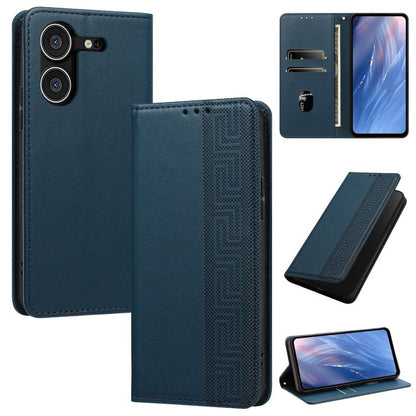 Embossed Meander Pattern RFID Vegan Leather Phone Case, For Tecno Pova 5, For Tecno Camon 20 Premier, For Tecno Camon 20 Pro 5G, For Tecno Camon 20 / 20 Pro 4G, For Tecno Spark Go 2023 / Pop 7 Pro, For Tecno Spark 10 4G / Spark 10C                     ...