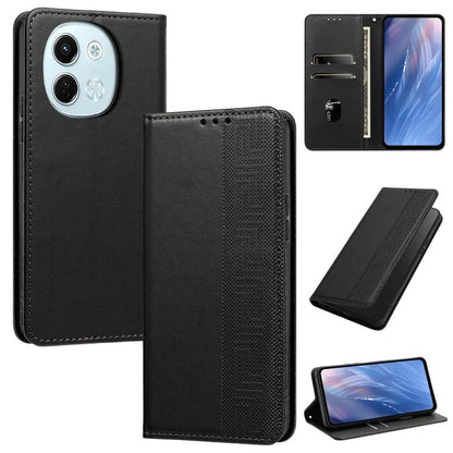 Embossed Meander Pattern RFID Vegan Leather Phone Case, For Tecno Spark 40 Pro 4G, For Tecno Spark 40 4G, For Tecno Pova 7 Ultra, For Tecno Pova 7 4G, For Tecno Spark Go 1/Go 1S/Pop 9 4G, For Tecno Camon 40 Pro 4G, For Tecno Camon 40 Premier 5G        ...