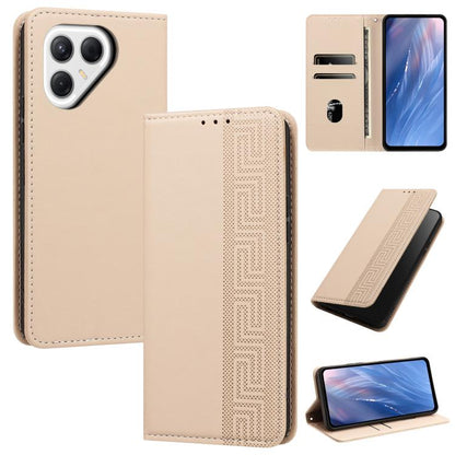 Embossed Meander Pattern RFID Vegan Leather Phone Case, For Tecno Spark 40 Pro 4G, For Tecno Spark 40 4G, For Tecno Pova 7 Ultra, For Tecno Pova 7 4G, For Tecno Spark Go 1/Go 1S/Pop 9 4G, For Tecno Camon 40 Pro 4G, For Tecno Camon 40 Premier 5G        ...