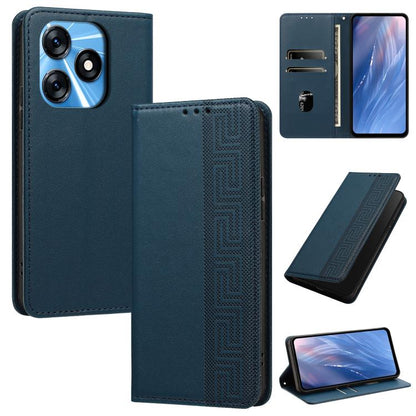 Embossed Meander Pattern RFID Vegan Leather Phone Case, For Tecno Pova 5, For Tecno Camon 20 Premier, For Tecno Camon 20 Pro 5G, For Tecno Camon 20 / 20 Pro 4G, For Tecno Spark Go 2023 / Pop 7 Pro, For Tecno Spark 10 4G / Spark 10C                     ...