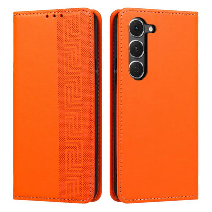 Embossed Meander Pattern RFID Vegan Leather Phone Case, For Tecno Spark 40 Pro 4G, For Tecno Spark 40 4G, For Tecno Pova 7 Ultra, For Tecno Pova 7 4G, For Tecno Spark Go 1/Go 1S/Pop 9 4G, For Tecno Camon 40 Pro 4G, For Tecno Camon 40 Premier 5G        ...