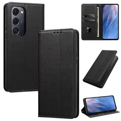 Embossed Meander Pattern RFID Vegan Leather Phone Case, For Tecno Spark Go 2024 / Spark 20 4G, For Tecno Camon 50 Pro 4G / 5G, For Tecno Spark 50 5G, For Tecno Spark 50 4G, For Tecno Camon 50 4G, For Tecno Spark Go 3, For Tecno Spark Go 2025 / Spark 40...