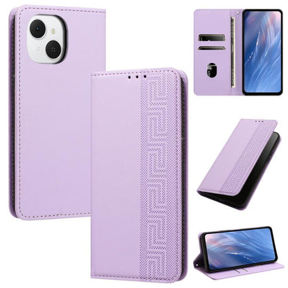 Embossed Meander Pattern RFID Vegan Leather Phone Case, For Tecno Spark Go 2024 / Spark 20 4G, For Tecno Camon 50 Pro 4G / 5G, For Tecno Spark 50 5G, For Tecno Spark 50 4G, For Tecno Camon 50 4G, For Tecno Spark Go 3, For Tecno Spark Go 2025 / Spark 40...