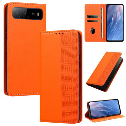 Embossed Meander Pattern RFID Vegan Leather Phone Case, For Tecno Spark Go 2024 / Spark 20 4G, For Tecno Camon 50 Pro 4G / 5G, For Tecno Spark 50 5G, For Tecno Spark 50 4G, For Tecno Camon 50 4G, For Tecno Spark Go 3, For Tecno Spark Go 2025 / Spark 40...