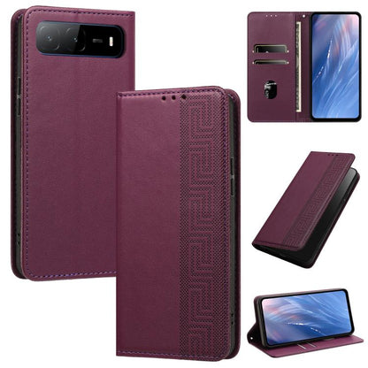Embossed Meander Pattern RFID Vegan Leather Phone Case, For Tecno Spark Go 2024 / Spark 20 4G, For Tecno Camon 50 Pro 4G / 5G, For Tecno Spark 50 5G, For Tecno Spark 50 4G, For Tecno Camon 50 4G, For Tecno Spark Go 3, For Tecno Spark Go 2025 / Spark 40...