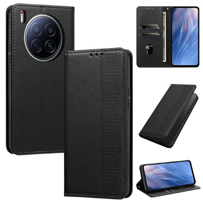 Embossed Meander Pattern RFID Vegan Leather Phone Case, For Tecno Spark 40 Pro 4G, For Tecno Spark 40 4G, For Tecno Pova 7 Ultra, For Tecno Pova 7 4G, For Tecno Spark Go 1/Go 1S/Pop 9 4G, For Tecno Camon 40 Pro 4G, For Tecno Camon 40 Premier 5G        ...