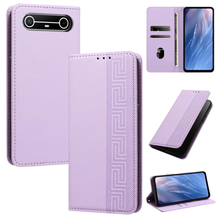 Embossed Meander Pattern RFID Vegan Leather Phone Case, For Tecno Spark Go 2024 / Spark 20 4G, For Tecno Camon 50 Pro 4G / 5G, For Tecno Spark 50 5G, For Tecno Spark 50 4G, For Tecno Camon 50 4G, For Tecno Spark Go 3, For Tecno Spark Go 2025 / Spark 40...