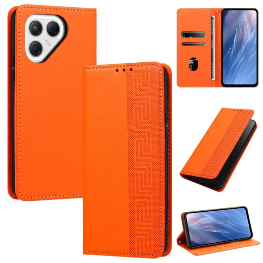 Embossed Meander Pattern RFID Vegan Leather Phone Case, For Tecno Pova 8 5G, For Tecno Camon 50 Pro 4G / 5G, For Tecno Spark 50 5G, For Tecno Spark 50 4G, For Tecno Camon 50 4G, For Tecno Spark Go 3, For Tecno Spark Go 2025 / Spark 40 5G               ...