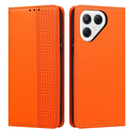Embossed Meander Pattern RFID Vegan Leather Phone Case, For Tecno Pova 8 5G, For Tecno Camon 50 Pro 4G / 5G, For Tecno Spark 50 5G, For Tecno Spark 50 4G, For Tecno Camon 50 4G, For Tecno Spark Go 3, For Tecno Spark Go 2025 / Spark 40 5G               ...