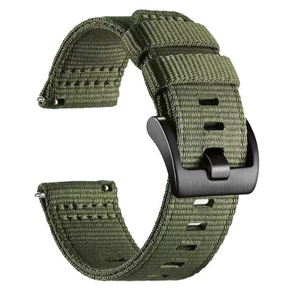 Canvas Nylon Pin Buckle Watch Band, For Garmin Venu X1