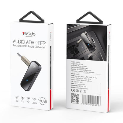 Yesido YAU25 Mini Wireless BT Receiver To 3.5mm AUX Audio Transmitter Adapter