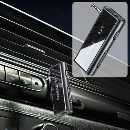 Yesido YAU41 2 in 1 Wireless Adapter 3.5mm Audio AUX Adapter BT 5.1 Transmitter Receiver For Car