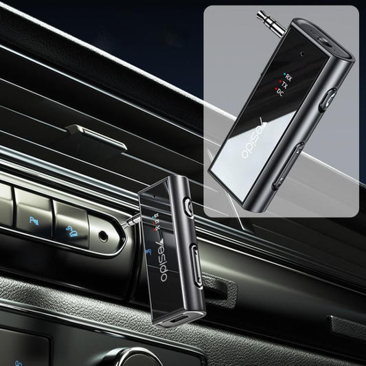 Yesido YAU41 2 in 1 Wireless Adapter 3.5mm Audio AUX Adapter BT 5.1 Transmitter Receiver For Car