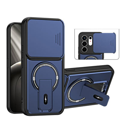 Sliding Camshield Holder Magnetic Phone Case, For Tecno Spark 50 5G, For Tecno Pova Curve 2 5G, For Tecno Pop 20 / Spark Go 3, For Tecno Spark 50 4G, For Tecno Camon 50 4G, For Tecno Spark 40C, For Tecno Pop 10 / Spark Go 2, For Tecno Spark 40 Pro+ 4G ...