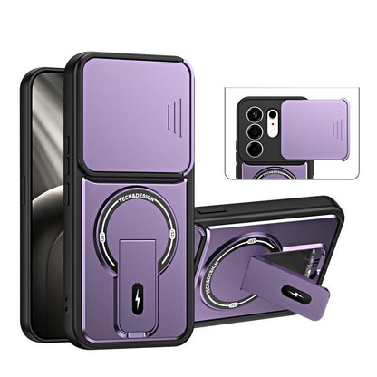 Sliding Camshield Holder Magnetic Phone Case, For Tecno Spark 50 5G, For Tecno Pova Curve 2 5G, For Tecno Pop 20 / Spark Go 3, For Tecno Spark 50 4G, For Tecno Camon 50 4G, For Tecno Spark 40C, For Tecno Pop 10 / Spark Go 2, For Tecno Spark 40 Pro+ 4G ...