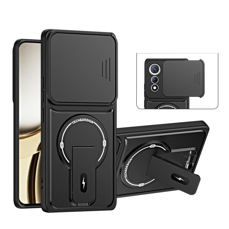 Sliding Camshield Holder Magnetic Phone Case, For Tecno Spark 50 5G, For Tecno Pova Curve 2 5G, For Tecno Pop 20 / Spark Go 3, For Tecno Spark 50 4G, For Tecno Camon 50 4G, For Tecno Spark 40C, For Tecno Pop 10 / Spark Go 2, For Tecno Spark 40 Pro+ 4G ...