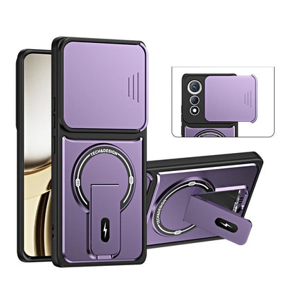 Sliding Camshield Holder Magnetic Phone Case, For Tecno Spark 50 5G, For Tecno Pova Curve 2 5G, For Tecno Pop 20 / Spark Go 3, For Tecno Spark 50 4G, For Tecno Camon 50 4G, For Tecno Spark 40C, For Tecno Pop 10 / Spark Go 2, For Tecno Spark 40 Pro+ 4G ...