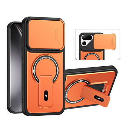 Sliding Camshield Holder Magnetic Phone Case, For Tecno Spark 50 5G, For Tecno Pova Curve 2 5G, For Tecno Pop 20 / Spark Go 3, For Tecno Spark 50 4G, For Tecno Camon 50 4G, For Tecno Spark 40C, For Tecno Pop 10 / Spark Go 2, For Tecno Spark 40 Pro+ 4G ...