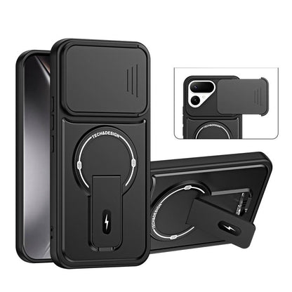 Sliding Camshield Holder Magnetic Phone Case, For Tecno Spark 50 5G, For Tecno Pova Curve 2 5G, For Tecno Pop 20 / Spark Go 3, For Tecno Spark 50 4G, For Tecno Camon 50 4G, For Tecno Spark 40C, For Tecno Pop 10 / Spark Go 2, For Tecno Spark 40 Pro+ 4G ...