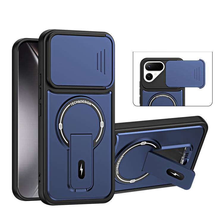 Sliding Camshield Holder Magnetic Phone Case, For Tecno Spark 50 5G, For Tecno Pova Curve 2 5G, For Tecno Pop 20 / Spark Go 3, For Tecno Spark 50 4G, For Tecno Camon 50 4G, For Tecno Spark 40C, For Tecno Pop 10 / Spark Go 2, For Tecno Spark 40 Pro+ 4G ...