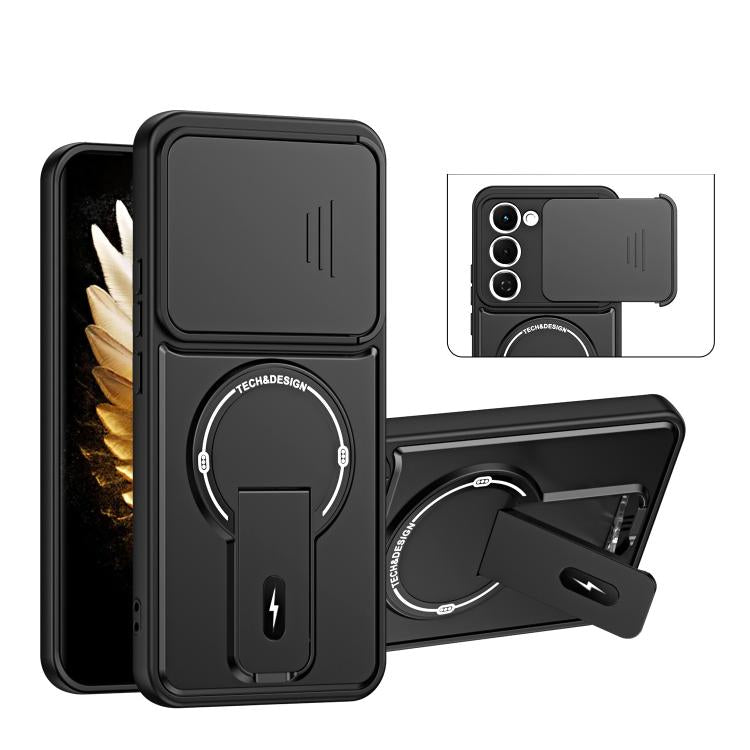 Sliding Camshield Holder Magnetic Phone Case, For Tecno Spark 50 5G, For Tecno Pova Curve 2 5G, For Tecno Pop 20 / Spark Go 3, For Tecno Spark 50 4G, For Tecno Camon 50 4G, For Tecno Spark 40C, For Tecno Pop 10 / Spark Go 2, For Tecno Spark 40 Pro+ 4G ...