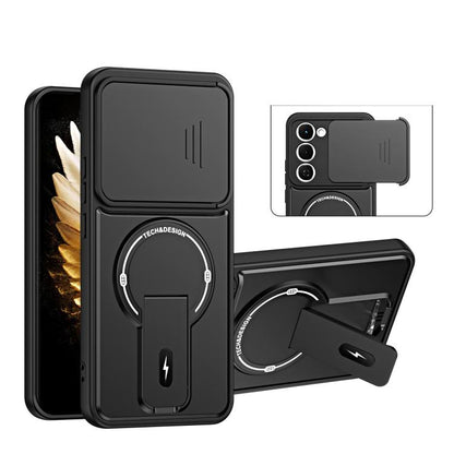 Sliding Camshield Holder Magnetic Phone Case, For Tecno Spark 50 5G, For Tecno Pova Curve 2 5G, For Tecno Pop 20 / Spark Go 3, For Tecno Spark 50 4G, For Tecno Camon 50 4G, For Tecno Spark 40C, For Tecno Pop 10 / Spark Go 2, For Tecno Spark 40 Pro+ 4G ...