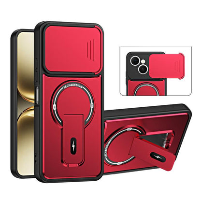 Sliding Camshield Holder Magnetic Phone Case, For Tecno Spark 50 5G, For Tecno Pova Curve 2 5G, For Tecno Pop 20 / Spark Go 3, For Tecno Spark 50 4G, For Tecno Camon 50 4G, For Tecno Spark 40C, For Tecno Pop 10 / Spark Go 2, For Tecno Spark 40 Pro+ 4G ...