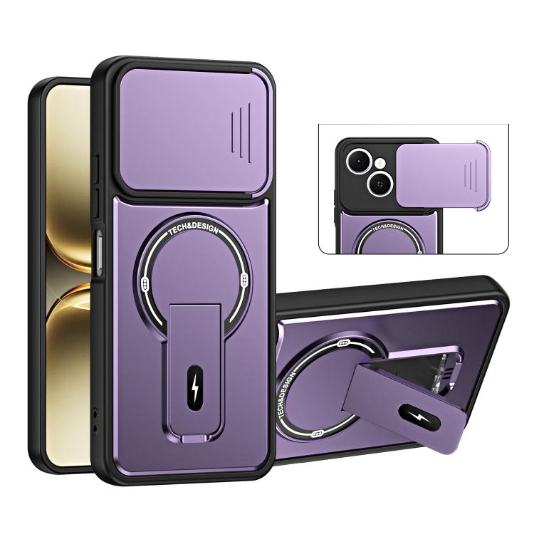 Sliding Camshield Holder Magnetic Phone Case, For Tecno Spark 50 5G, For Tecno Pova Curve 2 5G, For Tecno Pop 20 / Spark Go 3, For Tecno Spark 50 4G, For Tecno Camon 50 4G, For Tecno Spark 40C, For Tecno Pop 10 / Spark Go 2, For Tecno Spark 40 Pro+ 4G ...