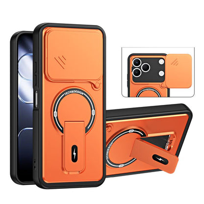 Sliding Camshield Holder Magnetic Phone Case, For Tecno Spark 50 5G, For Tecno Pova Curve 2 5G, For Tecno Pop 20 / Spark Go 3, For Tecno Spark 50 4G, For Tecno Camon 50 4G, For Tecno Spark 40C, For Tecno Pop 10 / Spark Go 2, For Tecno Spark 40 Pro+ 4G ...
