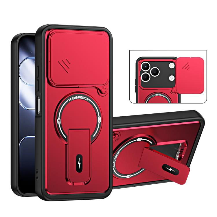 Sliding Camshield Holder Magnetic Phone Case, For Tecno Spark 50 5G, For Tecno Pova Curve 2 5G, For Tecno Pop 20 / Spark Go 3, For Tecno Spark 50 4G, For Tecno Camon 50 4G, For Tecno Spark 40C, For Tecno Pop 10 / Spark Go 2, For Tecno Spark 40 Pro+ 4G ...